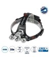 GloboStar® 79057 Φακός Κεφαλής Επαναφορτιζόμενος LED CREE XML2-T6 Chip 30 Watt 3000lm με 2 x 18650 Μπαταρίες 6000mAh Ψυχρό Λευκό 6000K