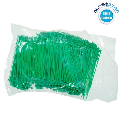 GloboStar® 78601 Δεματικά Εγκατάστασης-Τοποθέτησης Τεχνητών Φυτών & Λουλουδιών 100 x 2.5mm Πακέτο 1000 Τεμαχίων