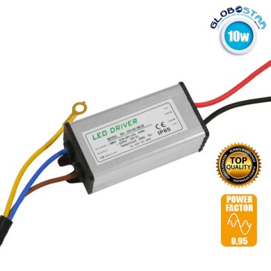 Μετασχηματιστής Προβολέα LED 10W IN 230V OUT 8-12V 0.95PF GloboStar 47853