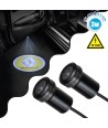 GloboStar® 81622 RENAULT Ghost Car Brand Logo Projector - Προτζέκτορας Προβολής Μάρκας Αυτοκινήτου LED CREE XHP35 3W 240lm 120° DC 12V IP20 Ψυχρό Λευκό 6000K