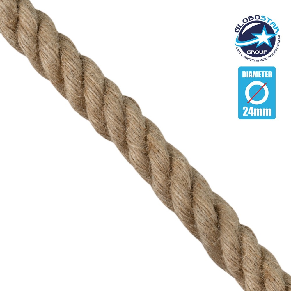 GLOBOSTAR® DECOCABLE 77646 Τριχιά Στριφτό Καλώδιο 3 x 0.75mm² IP20 - Μπεζ - Μ100 x Π2.4 x Υ2.4cm