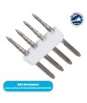 GloboStar® 70631 Σύνδεσμος Καρφάκι για TUBE 360° Degree Neon Flex LED DC 24V & DC 230V RGB 4 Pin