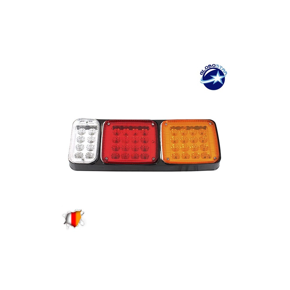 Πίσω Φανάρι Φορτηγού 40 LED 24 Volt Universal Αδιάβροχο IP66 GloboStar 75495