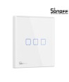 GloboStar® 80067 SONOFF T2EU3C-RF - 433MHz Wireless Smart Wall Touch Button Switch 3 Way - RF Series
