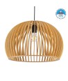GLOBOSTAR® SCANDINAVIA 01699 Boho Κρεμαστό Φωτιστικό Οροφής με Ντουί 1 x E27 AC 220-240V IP20 - Μπεζ - Μ44 x Π44 x Υ28cm