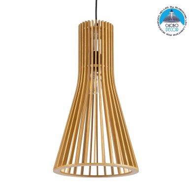 GLOBOSTAR® SCANDINAVIA 01700 Boho Κρεμαστό Φωτιστικό Οροφής με Ντουί 1 x E27 AC 220-240V IP20 - Μπεζ - Μ25 x Π25 x Υ45cm