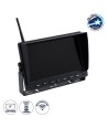 GloboStar® 86069 Έγχρωμη Οθόνη 9" WiFi για Αυτοκινητο - Φορτηγό DC 12-24V - για Σύνδεση έως 4 WiFi Κάμερες 1080P HD Οπισθοπορείας - Μαύρο