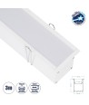 GloboStar® RECESS-PROFILE 70833-3M Προφίλ Αλουμινίου - Βάση & Ψύκτρα Ταινίας LED με Λευκό Γαλακτερό Κάλυμμα - Χωνευτή Χρήση - Πατητό Κάλυμμα - Λευκό - 3 Μέτρα - Μ300 x Π7.5 x Υ7cm