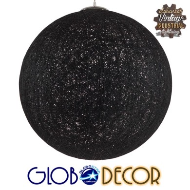 GLOBOSTAR® OCEANA 01364 Boho Κρεμαστό Φωτιστικό Οροφής με Ντουί 1 x E27 AC 220-240V IP20 - Μαύρο - Μ60 x Π60 x Υ60cm