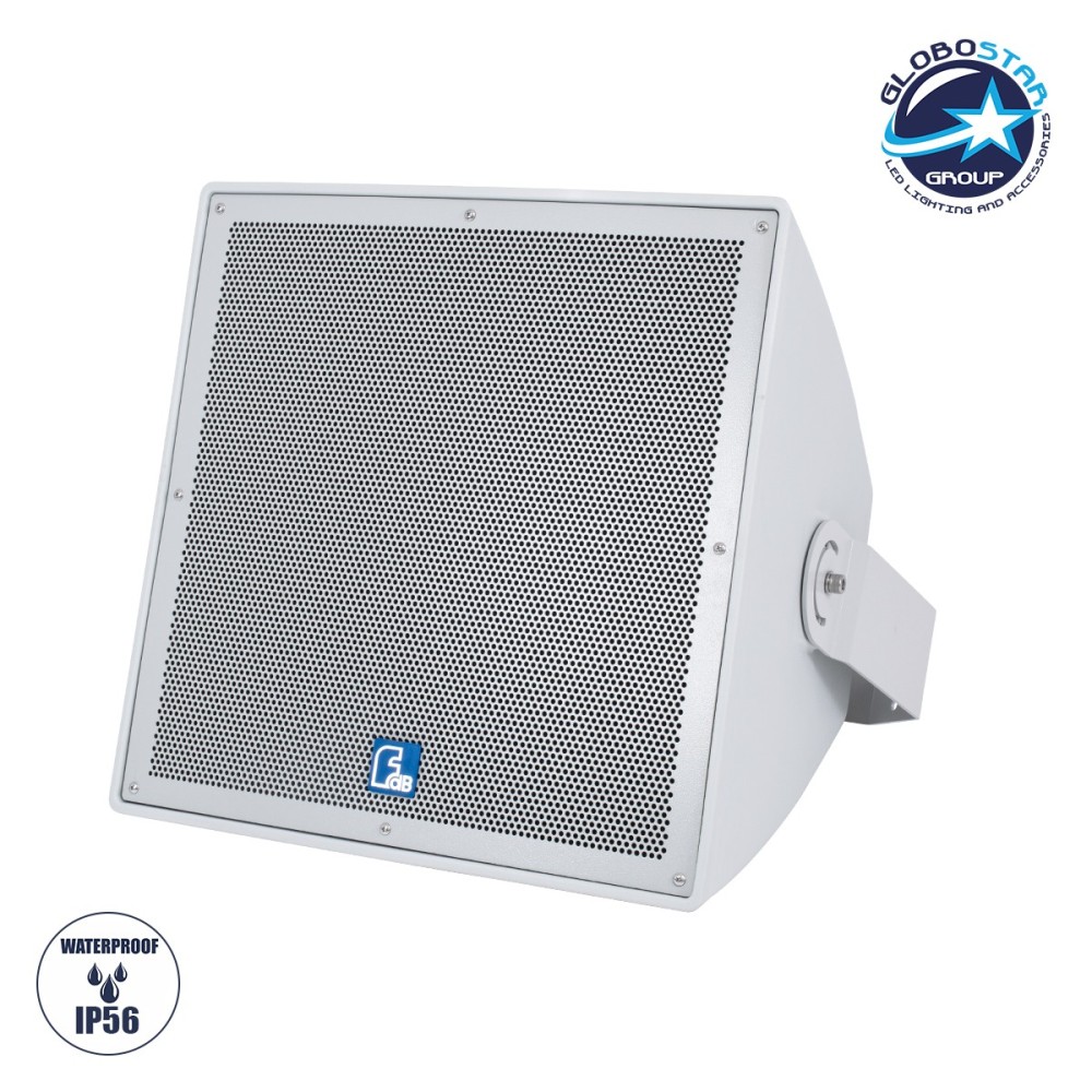 GloboStar® FDB LT215T 98010 Facilities Speaker - Παθητικό Ηχείο Εγκαταστάσεων Επιτοίχιο με Μετασχηματιστή 100V & 8Ω - 400W RMS (1600W Peak) - 1 x 15" Inches LF & 1 x 1.4" Inches HF - Αδιάβροχο IP56 - Λευκό - Μ49.9 x Π52 x Υ50cm