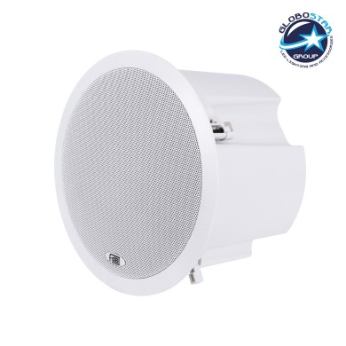 GLOBOSTAR® FDB C800T 98013 Χωνευτό Παθητικό Ηχείο Εγκαταστάσεων με Μετασχηματιστή 100V & 8Ω - 50W RMS (100W Peak) - 1 x 8" Inches LF & 1 x 1" Inches HF - IP20 - Λευκό - Μ28 x Π28 x Υ19.1cm - Q24.5 x 17.7cm - 2 Χρόνια Εγγύηση