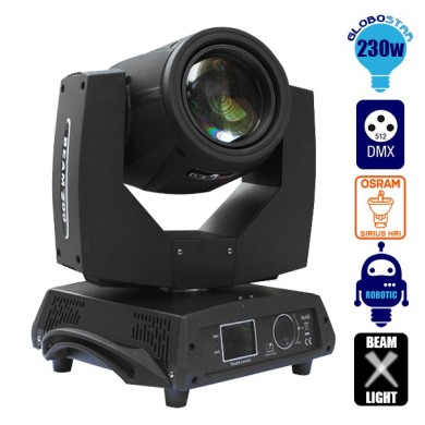 Κινούμενη Ρομποτική Κεφαλή Apollo BEAM Rainbow Effect Osram YODN 7R RGBW 230W 230V Zoom 0° - 3.8° GloboStar 51115