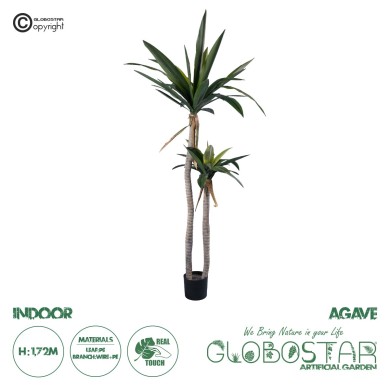 GloboStar® Artificial Garden AGAVE 20045 Τεχνητό Διακοσμητικό Φυτό Αγαύη Υ172cm
