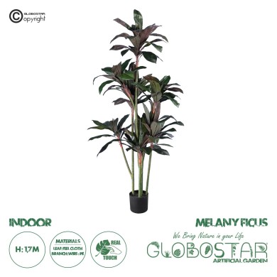 GloboStar® Artificial Garden MELANY FICUS 20041 Τεχνητό Διακοσμητικό Φυτό Φίκος Υ170cm