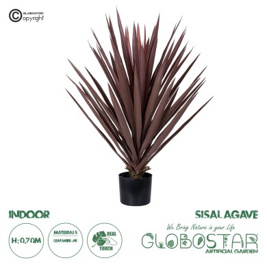 GloboStar® Artificial Garden SISAL AGAVE 20075 Τεχνητό Διακοσμητικό Φυτό Αγαύη Υ70cm