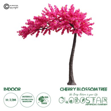 GloboStar® Artificial Garden CHERRY BLOSSOM TREE 20185 Τεχνητό Διακοσμητικό Δέντρο Βουκαμβίλια Άνθος Κερασιάς Υ320cm