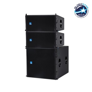 GloboStar® FDB DLA208+DLA118BAS 98017-98018-SET PA Line Array System - Ενεργό Αυτοενισχυόμενο Σετ Ηχείων & Subwoofer Line Array με Ψηφιακό Ενισχυτή SA2.68 AC 220V-50-60Hz - 900W RMS-4Ω + 600W RMS-4Ω (2400W Peak) - IP20 - Μαύρο - Σετ 3 Τεμαχίων