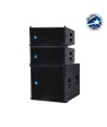 GloboStar® FDB DLA208+DLA118BAS 98017-98018-SET PA Line Array System - Ενεργό Αυτοενισχυόμενο Σετ Ηχείων & Subwoofer Line Array με Ψηφιακό Ενισχυτή SA2.68 AC 220V-50-60Hz - 900W RMS-4Ω + 600W RMS-4Ω (2400W Peak) - IP20 - Μαύρο - Σετ 3 Τεμαχίων