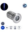 GLOBOSTAR® UNDERWATERDANI 90413 Υποβρύχιο Χωνευτό Σποτ για Σιντριβάνια-Πισίνες LED 1W 80lm 5° DC 24V Αδιάβροχο IP68 Μπλε Dimmable - Bridgelux SMD Chip - Ανοξείδωτο Ατσάλι 304 - Μ3 x Π3 x Υ5cm - Q2.5cm - 3 Χρόνια Εγγύηση