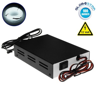 Controller για Εύκαμπτο Φωτιζόμενο Καλώδιο Neon έως 100 Μέτρα 12 Volt DC GloboStar 08013