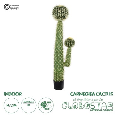 GloboStar® Artificial Garden CARNEGIEA CACTUS 20134 Τεχνητό Διακοσμητικό Φυτό Κάκτος Σαγκουάρο Υ150cm