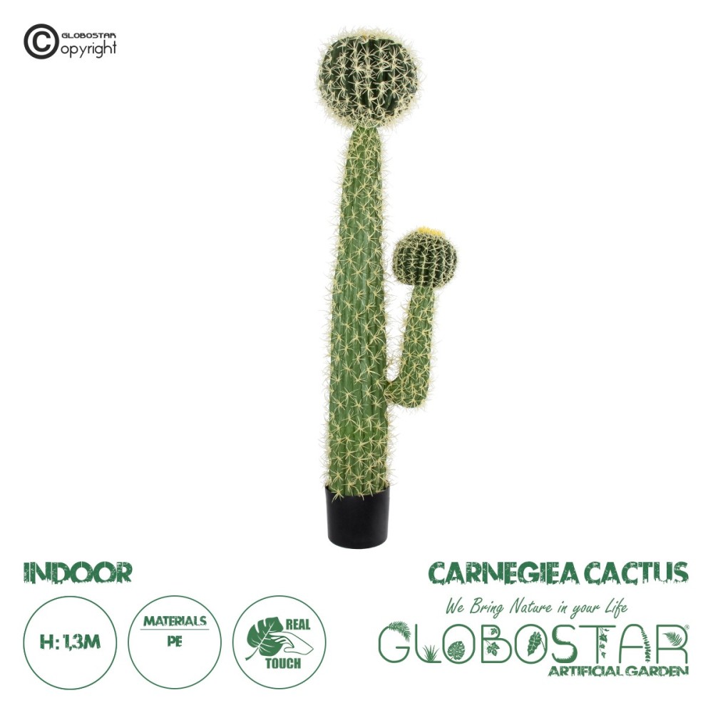 GloboStar® Artificial Garden CARNEGIEA CACTUS 20134 Τεχνητό Διακοσμητικό Φυτό Κάκτος Σαγκουάρο Υ150cm