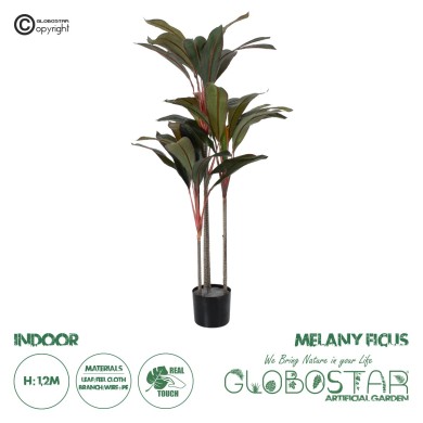 GloboStar® Artificial Garden MELANY FICUS 20040 Τεχνητό Διακοσμητικό Φυτό Φίκος Υ120cm