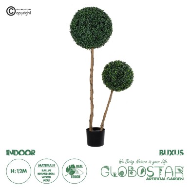 GloboStar® Artificial Garden BUXUS 20142 Τεχνητό Διακοσμητικό Φυτό Πυξός Υ120cm