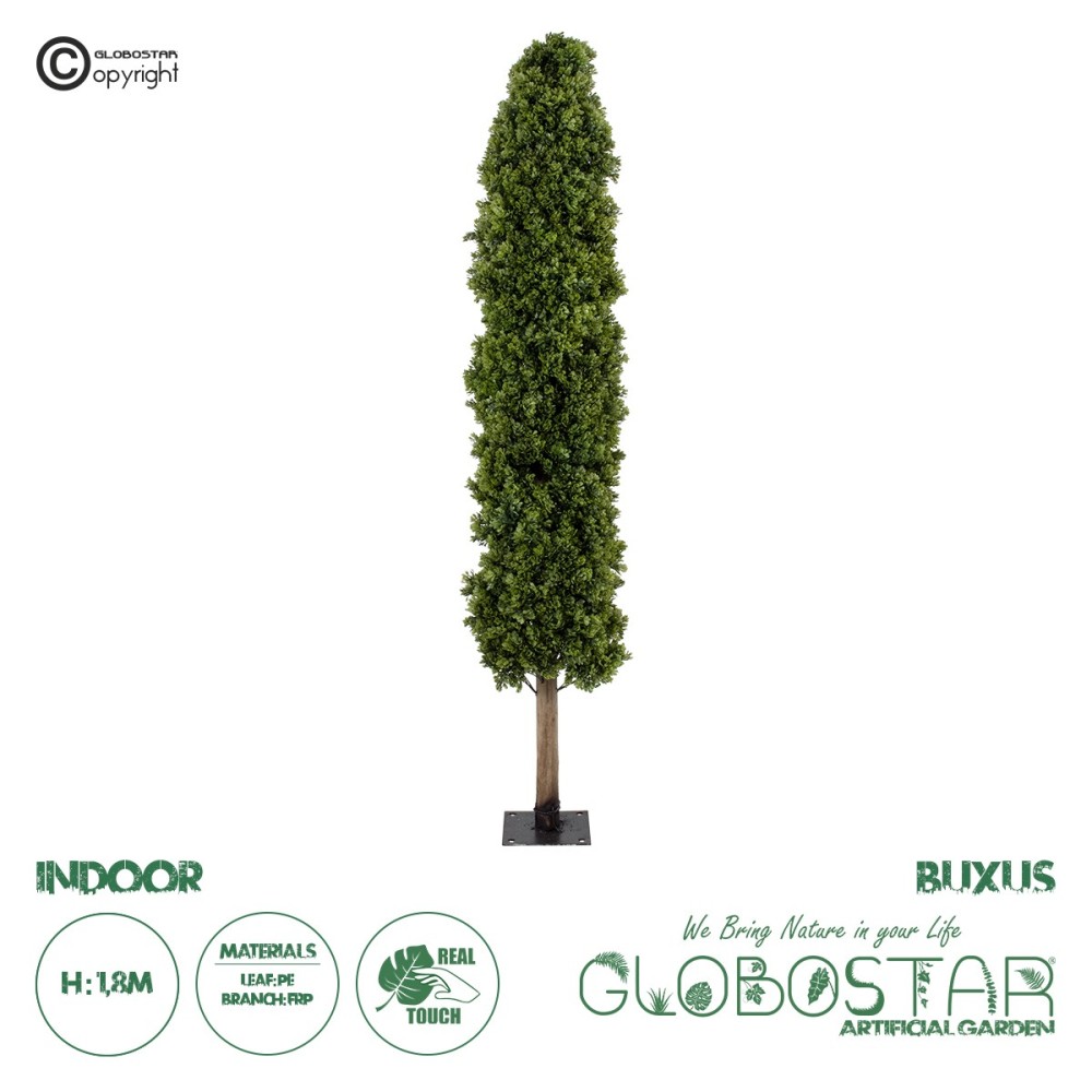 GloboStar® Artificial Garden BUXUS 20157 Τεχνητό Διακοσμητικό Φυτό Πυξός Υ180cm