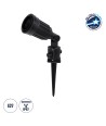 GloboStar® GRASEDO 61613 Καρφωτή Βάση Κήπου με Ντουί E27 για Λάμπα Σποτ PAR38 - Αδιάβροχη IP67 - Υψηλής Αντοχής ABS - VDE Certified - Φ7.6 x Υ43.5cm - Μαύρο - 5 Years Warranty