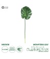 GloboStar® Artificial Garden MONSTERA LEAF 20222 - Τεχνητό Διακοσμητικό Φύλο Μονστέρας Π28 x Υ83cm