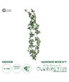 GloboStar® Artificial Garden ROSE IVY HANGING BRANCH 20249 Τεχνητό Διακοσμητικό Κρεμαστό Φυτό Ρίζα - Κισσός Υ130cm