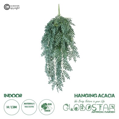 GloboStar® Artificial Garden ACACIA HANGING BRANCH 20254 Τεχνητό Διακοσμητικό Κρεμαστό Φυτό Ακακία Υ130cm