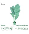 GloboStar® Artificial Garden TURQUOISE STRELITZIA 20368 Τεχνητό Διακοσμητικό Φυτό Τιρκουάζ Στερλίτσια Υ120cm