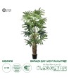 GloboStar® Artificial Garden BROADLEAF LADY PALM TREE 20385 Τεχνητό Διακοσμητικό Φυτό Πλατύφυλλος Φοίνικας Μπαμπού Υ200cm