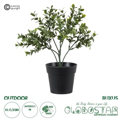 GloboStar® Artificial Garden BUXUS 20388 Τεχνητό Διακοσμητικό Φυτό Πυξός Υ30cm
