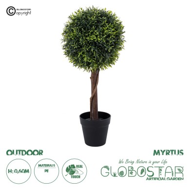 GloboStar® Artificial Garden MYRTUS 20398 Τεχνητό Διακοσμητικό Φυτό Φίκος Μυρτιά Υ60cm