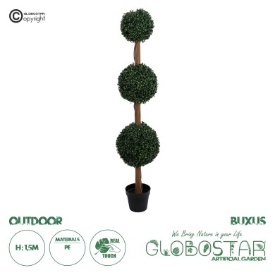 GloboStar® Artificial Garden BUXUS 20400 Τεχνητό Διακοσμητικό Φυτό Πυξός Υ150cm
