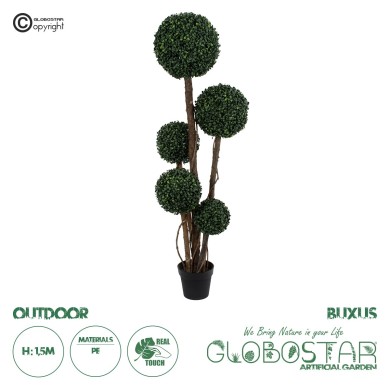 GloboStar® Artificial Garden BUXUS 20403 Τεχνητό Διακοσμητικό Φυτό Πυξός Υ150cm