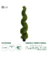 GloboStar® Artificial Garden LEMON CYPRESS SPIRAL 20408 Τεχνητό Διακοσμητικό Φυτό Λεμονόκυπάρισσο Υ150cm
