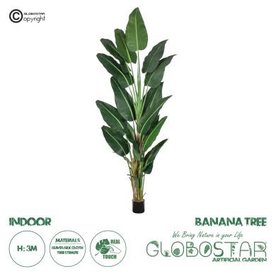 GloboStar® Artificial Garden BANANA TREE 20382 - Τεχνητό Διακοσμητικό Φυτό  Μπανανιά Υ300cm