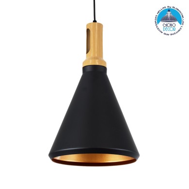 GLOBOSTAR® CALYPSO 01334-C Μοντέρνο Κρεμαστό Φωτιστικό Οροφής με Ντουί 1 x E27 AC 220-240V IP20 - Πολύχρωμο - Μ25 x Π25 x Υ40cm