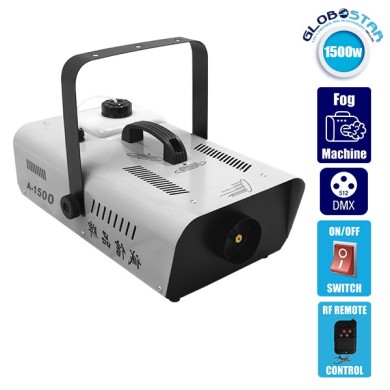 GLOBOSTAR® SMOKIE 51142 Stage Μηχανή Καπνού 1500W AC 220-240V IP20 με RF Ασύρματο Χειριστήριο - Μ46.7 x Π25.5 x Υ19cm - 1 Χρόνο Εγγύηση