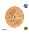 GLOBOSTAR® COLOMBO 02277 Boho Φωτιστικό Τοίχου - Απλίκα με Ντουί 1 x E27 AC 220-240V IP20 - Μπεζ - Μ40 x Π40 x Υ9cm
