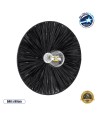 GLOBOSTAR® COLOMBO 02279 Boho Φωτιστικό Τοίχου - Απλίκα με Ντουί 1 x E27 AC 220-240V IP20 - Μαύρο - Μ40 x Π40 x Υ9cm