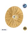 GLOBOSTAR® COLOMBO 02283 Boho Φωτιστικό Τοίχου - Απλίκα με Ντουί 1 x E27 AC 220-240V IP20 - Μπεζ - Μ40 x Π40 x Υ9cm