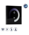 GLOBOSTAR® DIMTOUCH 73318 Dimmer Τοίχου με Touch Panel με 1 x 12A 288W Κανάλι DC 12-24V 12A 288W Max IP20 - Μ9 x Π9 x Υ3.5cm - 2 Χρόνια Εγγύηση