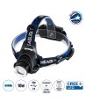 GloboStar® 79055 Φακός Κεφαλής Επαναφορτιζόμενος LED CREE XML2-T6 Chip 10 Watt 800lm με 2 x 18650 Μπαταρίες 5200mAh - Ψυχρό Λευκό 6000K - Μ8.5 x Π6.5 x Υ7cm