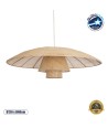 GLOBOSTAR® ZORA 02140 Boho Κρεμαστό Φωτιστικό Οροφής με Ντουί 1 x E27 AC 220-240V IP20 - Μπεζ - Μ120 x Π120 x Υ40cm