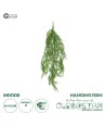 GloboStar® Artificial Garden HANGING FERN BRANCH  20833 Τεχνητό Διακοσμητικό Κρεμαστό κλαδί Φτέρης Μ30 x Π8 x Υ87cm